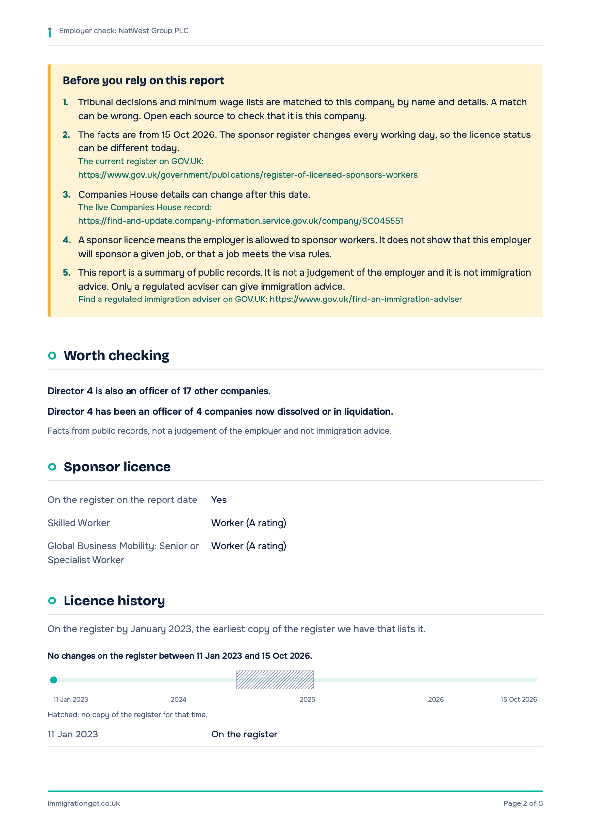 Sample employer check, page 2