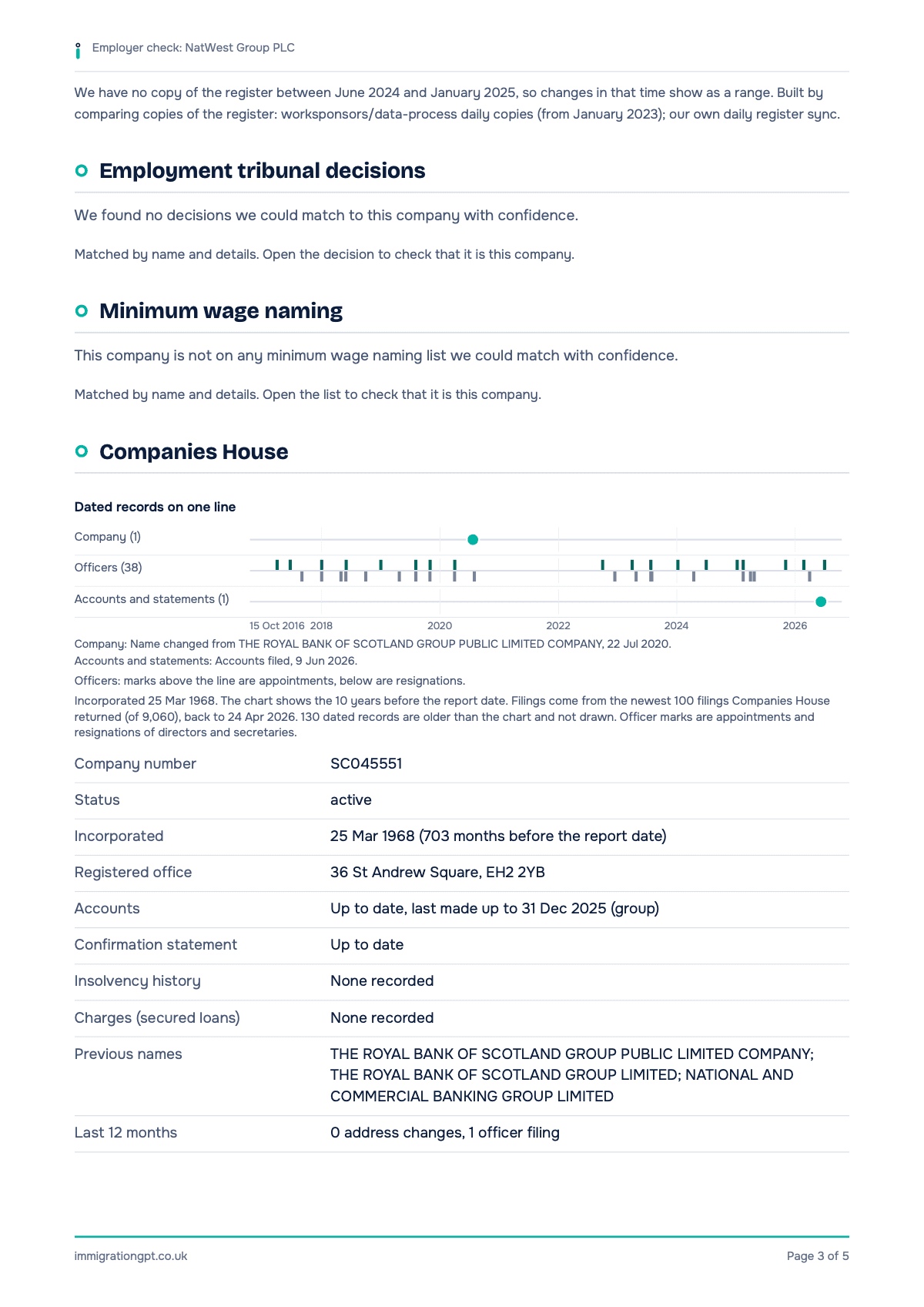 Sample employer check, page 3